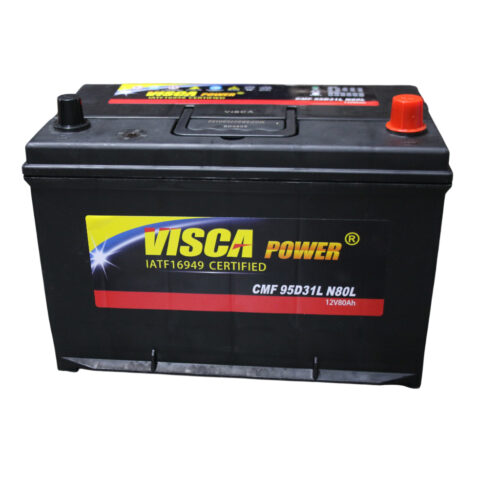 BATTERIE TN (+ -) VISCA 12V 80A SANS ENTRETIEN (LEFT)