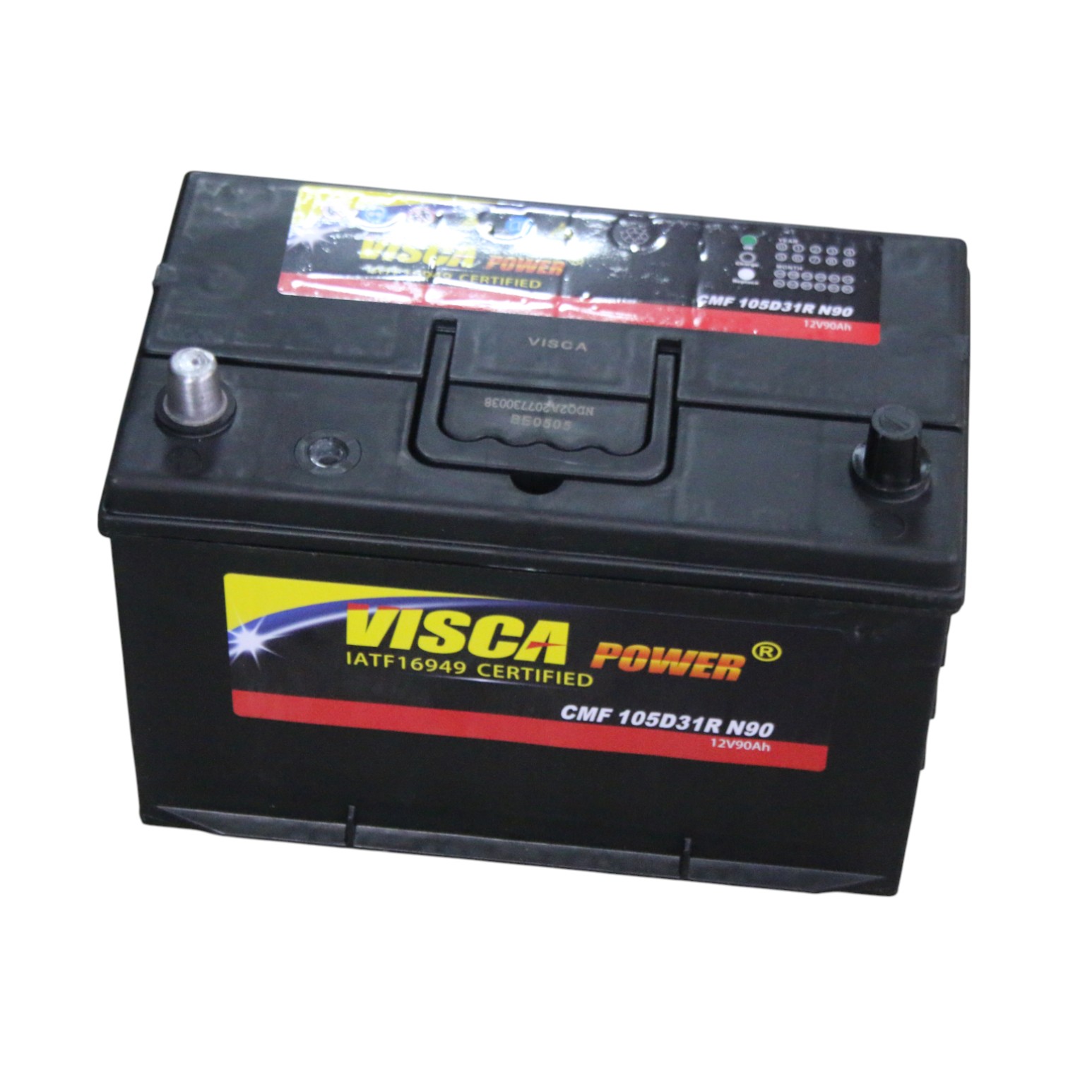 BATTERIE TN (+ -) VISCA 12V 90AH SANS ENTRETIEN